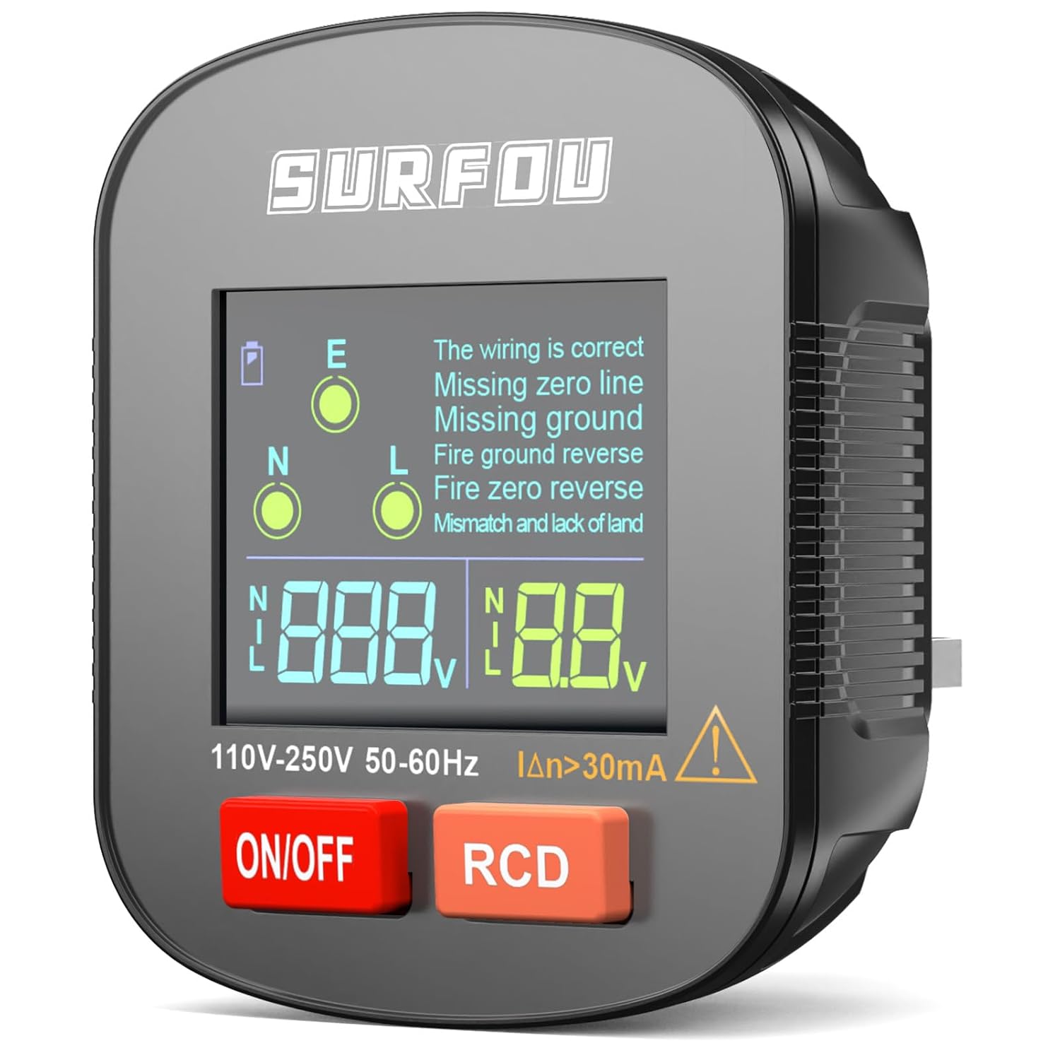 SURFOU Socket Tester - RCD Test B0DZ1XT7WQ