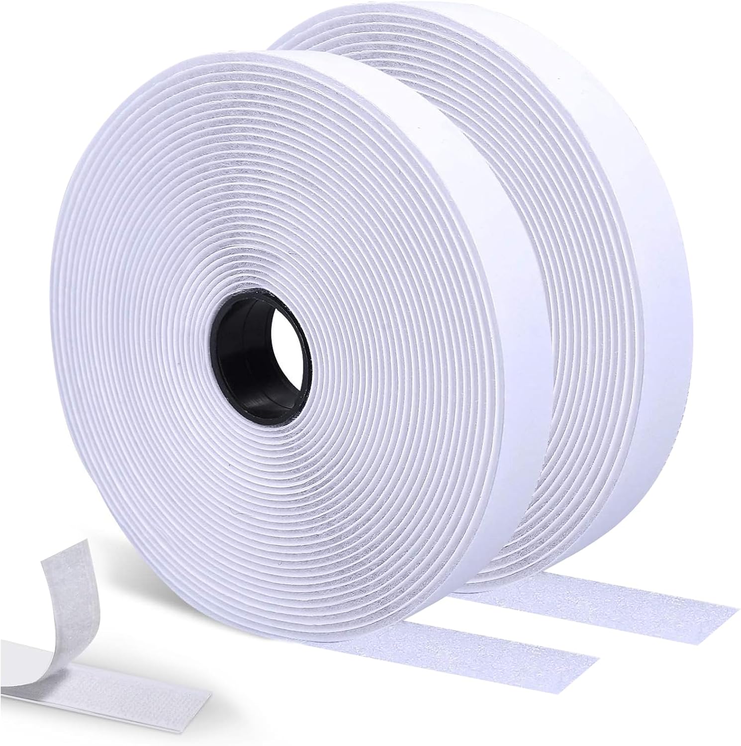 SURFOU Hook and Loop Tape 15m x 20mm Self Adhesive Double Sided Heavy Duty