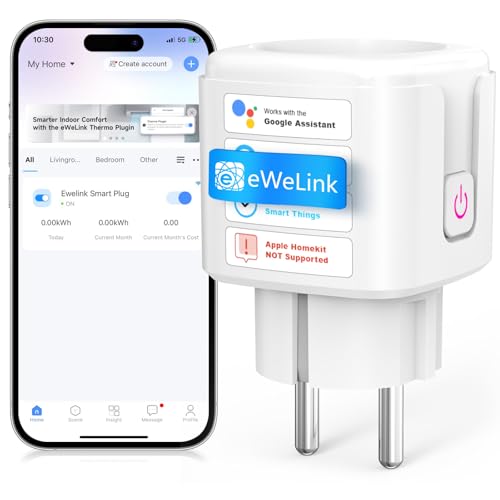 SURFOU Smarte Steckdose - WiFi, 16A, Strommessung B0DS7LLXK9