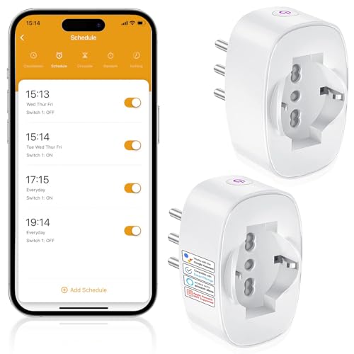 SURFOU Presa Smart - Type L, WiFi, 2 Confezione B0BNKSG6L9