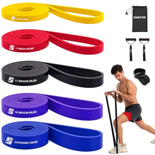 SURFOU Fitnessband-Set - 4 Stufen, Set Mit Tueranker B0G1MGLJYB