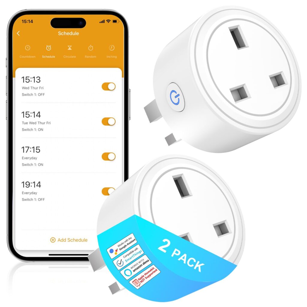 SURFOU Smart Plug - WiFi, 13A, 2 Pack B09Y212TCK