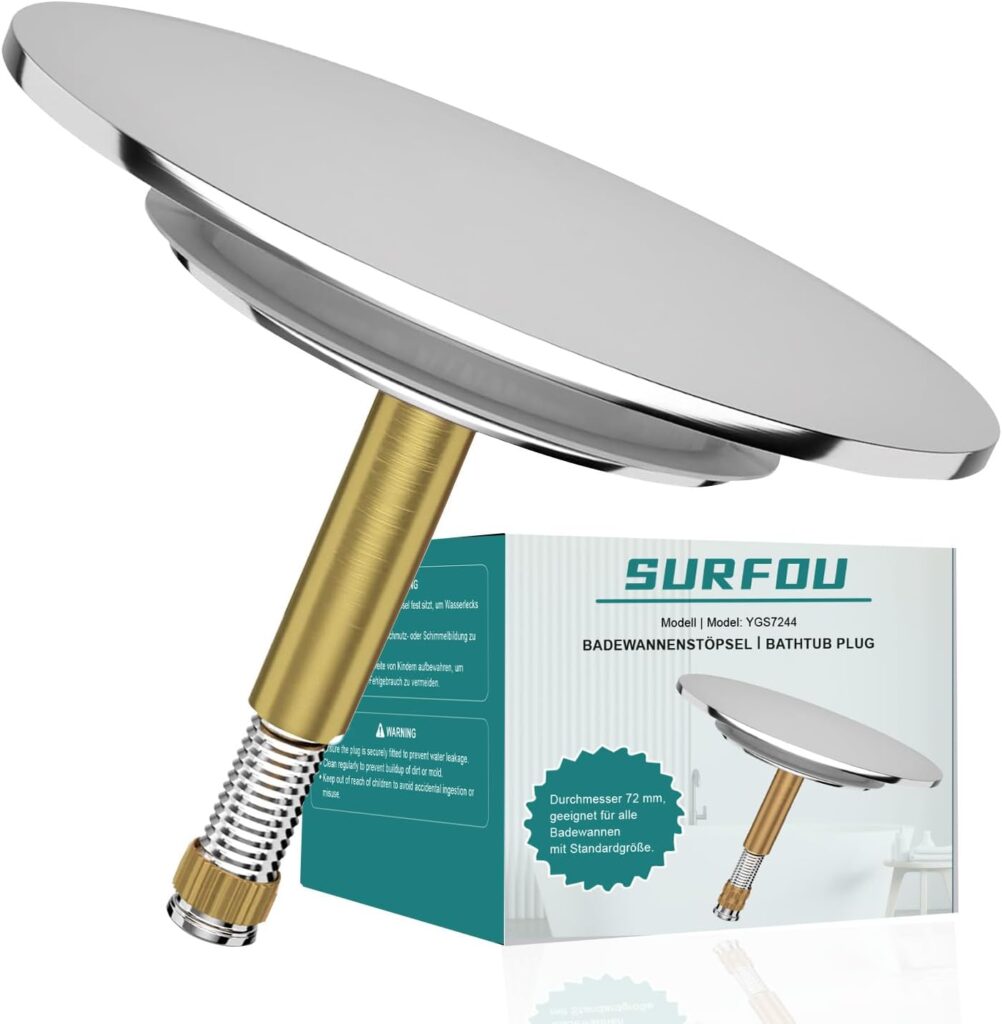 SURFOU Bath Plug - 72mm, 44mm B0DP8RQL92
