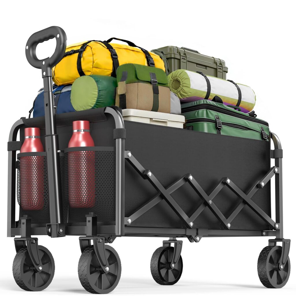 SURFOU Faltbarer Transportwagen - 120L, 160kg B0G2X3FYBM