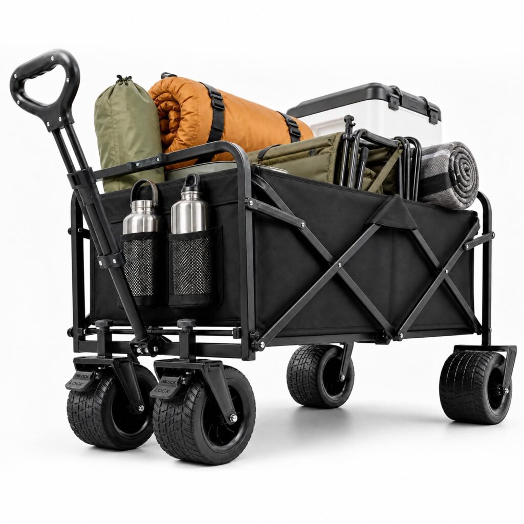 SURFOU Faltbarer Transportwagen - 200L, 160kg B0G7ZBTBT3