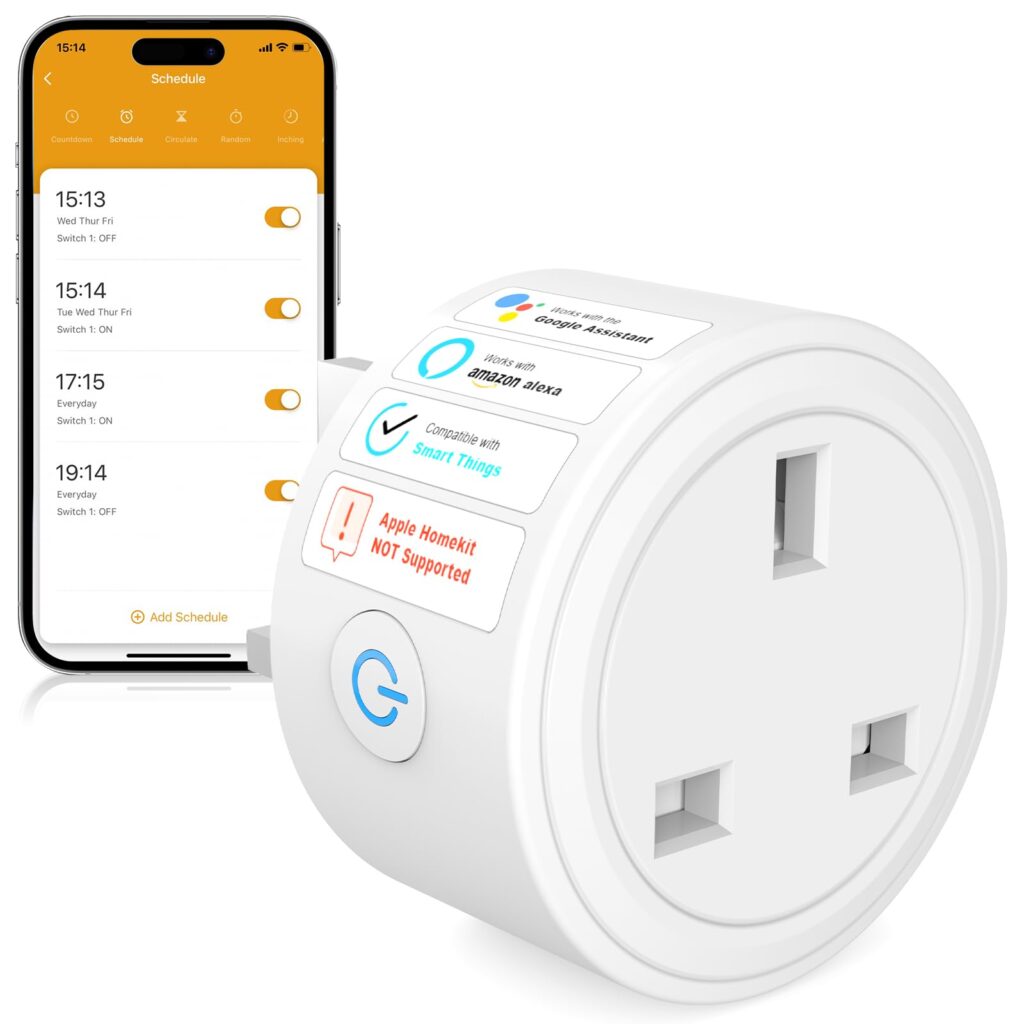 SURFOU Smart Plug - WiFi, 13A, Energy Monitoring B0GF1YC2LD
