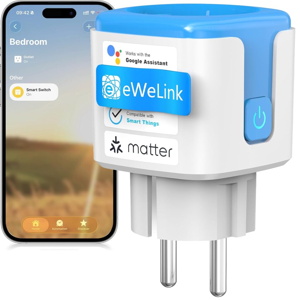 SURFOU Smarte Steckdose - Matter, WiFi, 16A B0GSFQ37MH